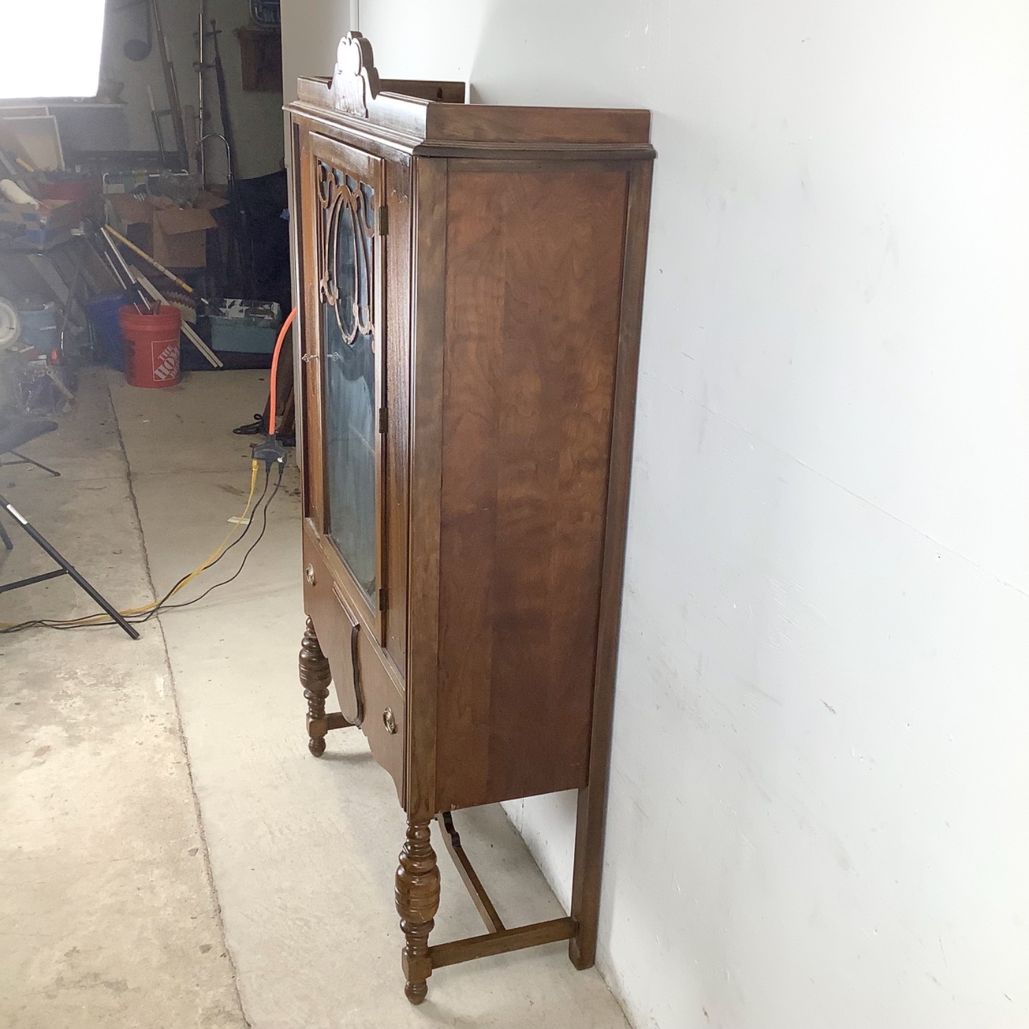 Early 20th Century Glass Front Display Cabinet - image-7