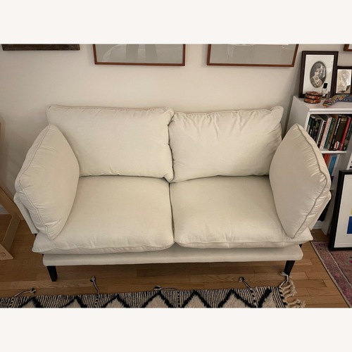 Used Floyd Oat Fabric Loveseat for sale on AptDeco