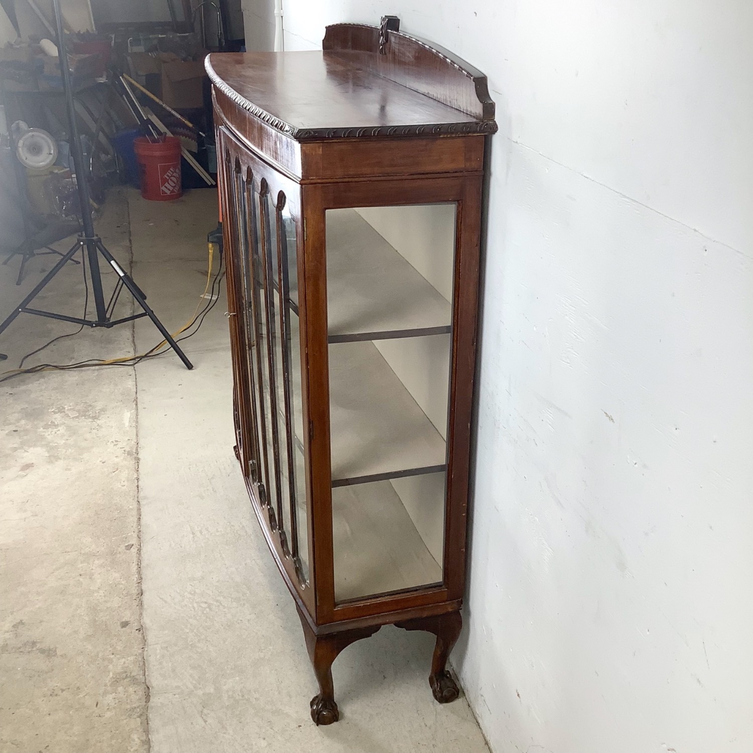 Chippendale Revival Mahogany Display Cabinet - image-7