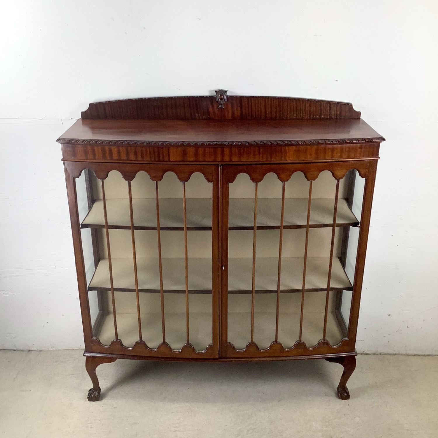 Chippendale Revival Mahogany Display Cabinet - image-2
