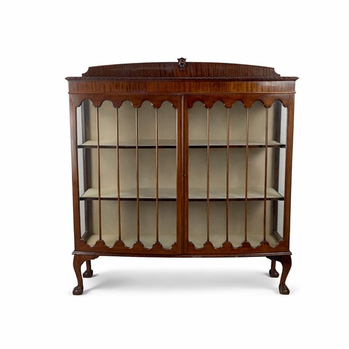 Used Chippendale Revival Mahogany Display Cabinet for sale on AptDeco