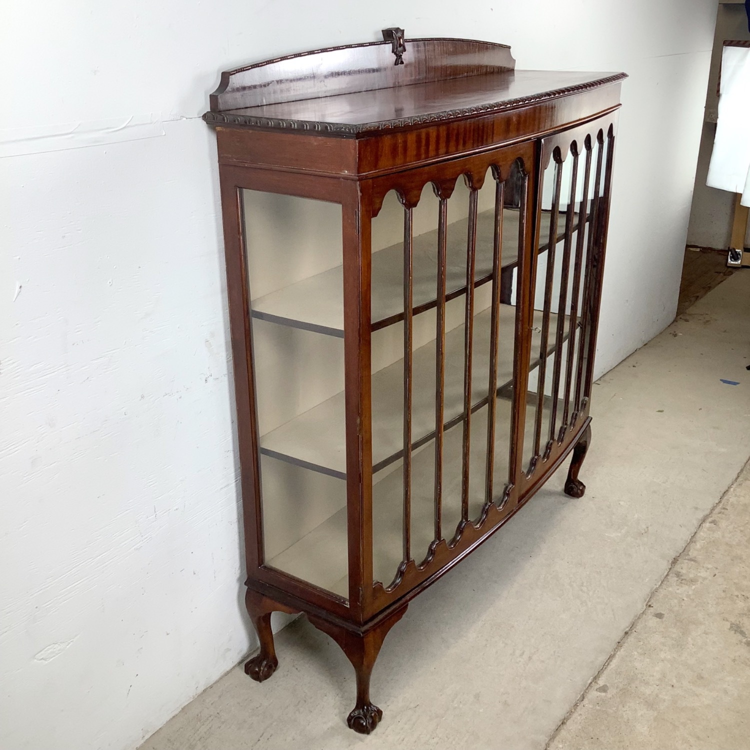 Chippendale Revival Mahogany Display Cabinet - image-6