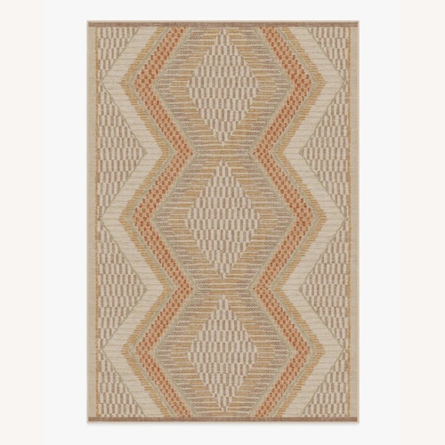 Used Etta Natural & Terra Flatwoven Rug 10X14 for sale on AptDeco