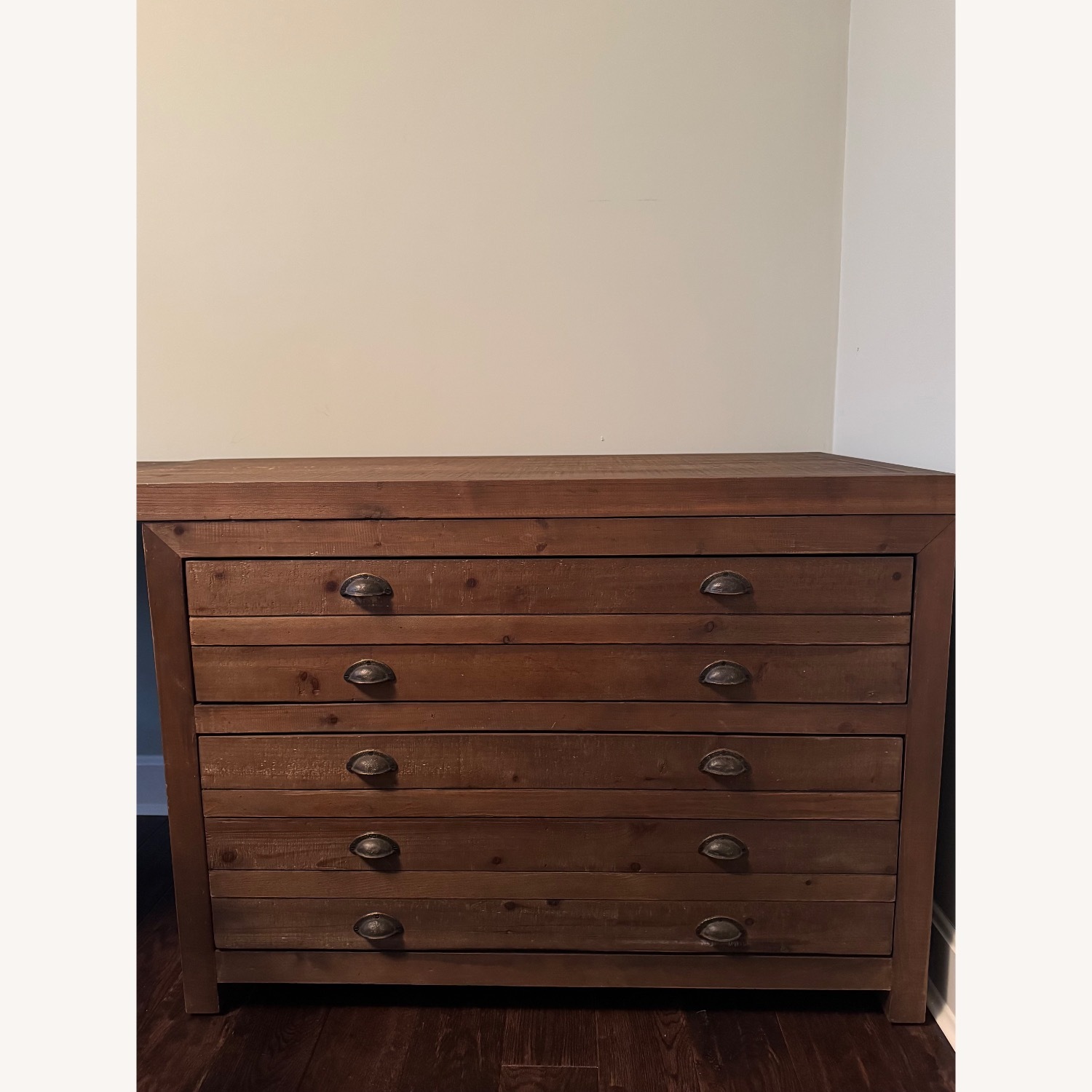 Restoration Hardware Printmaker's Wood Modular Corner Desk - image-5