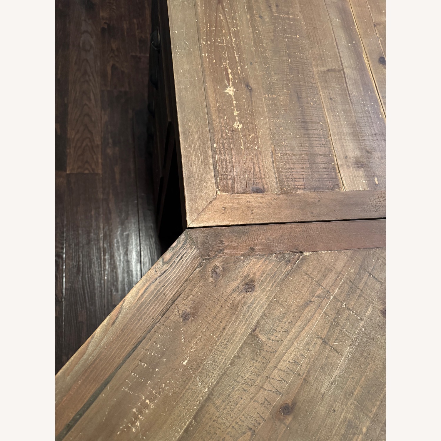 Restoration Hardware Printmaker's Wood Modular Corner Desk - image-3