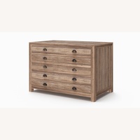Restoration Hardware Printmaker's Brown Wood Dresser