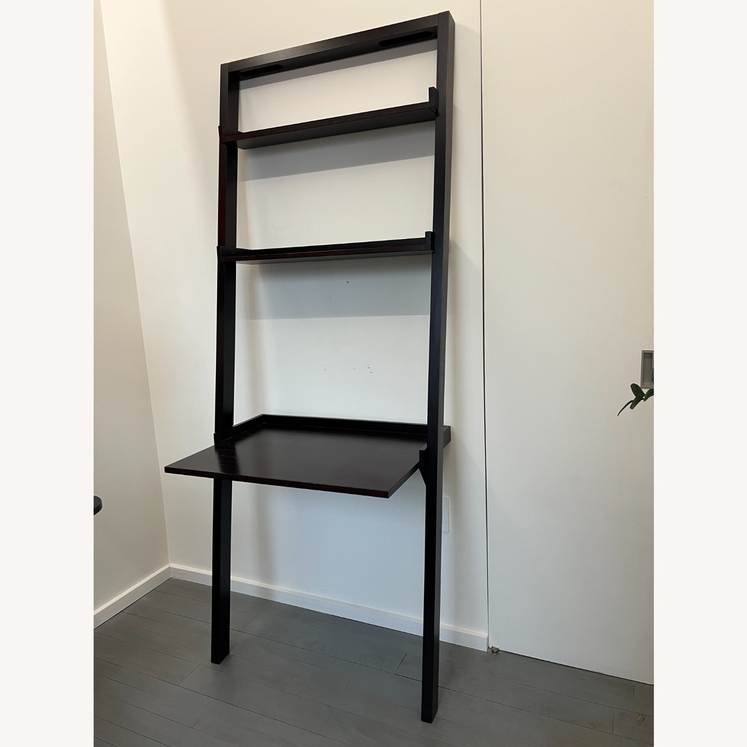 Crate & Barrel Sloane Leaning Desk in Espresso Finish - image-2