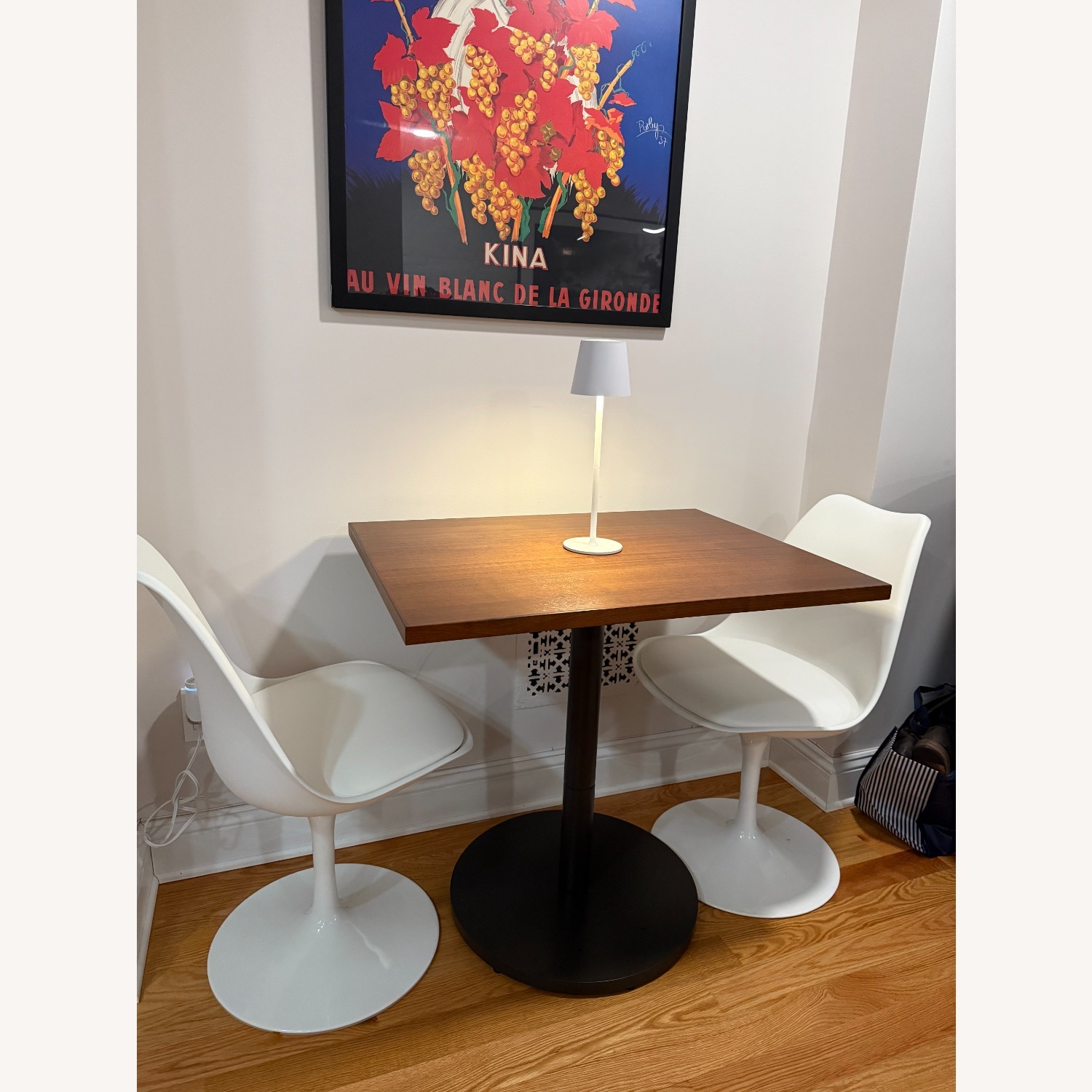 West Elm Orbit Dark Brown Wood Dining Table - image-2