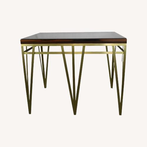 Used Davinci Custom Standing Desk Dark Brown Wood Desk for sale on AptDeco