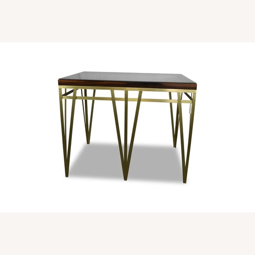 Used Davinci Custom Standing Desk Dark Brown Wood Desk for sale on AptDeco