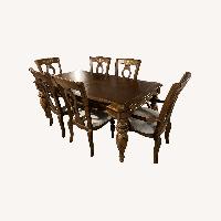 Dining Table With Six Chairs and a Leaf