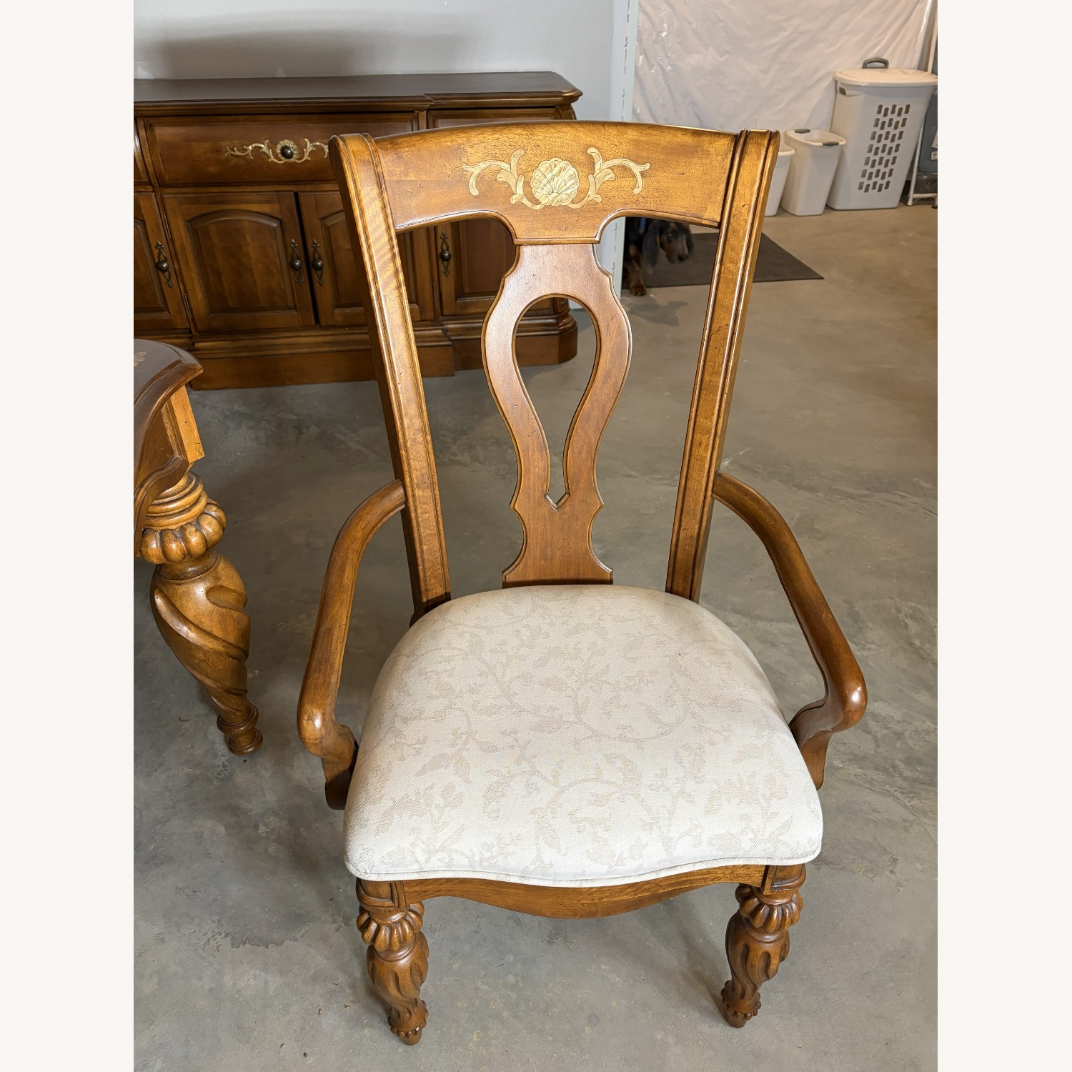 Dining Table With Six Chairs and a Leaf - image-5
