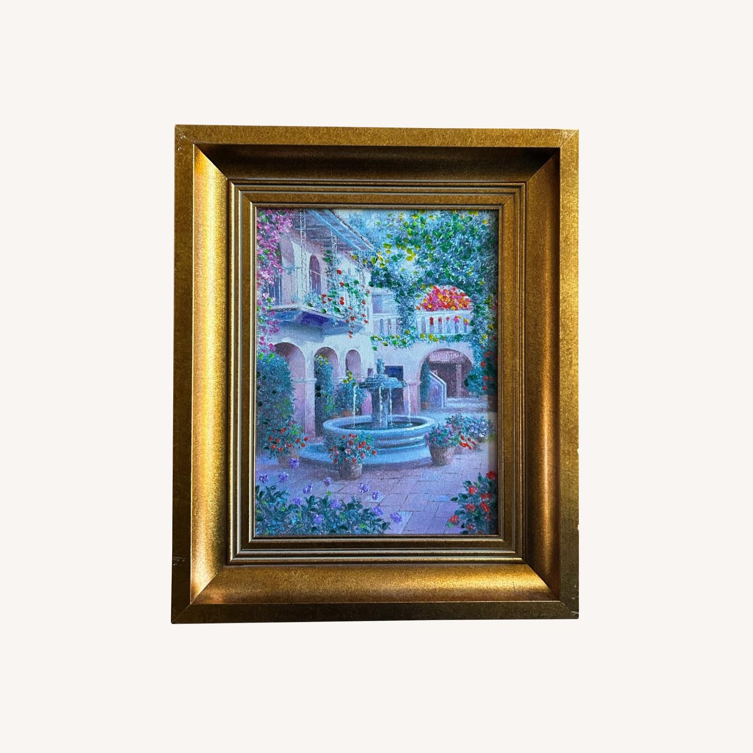 Vintage Fountain Landscape Portrait - image-0