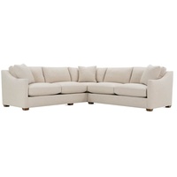 Rowe Furniture White Fabric 2 Piece Sectional