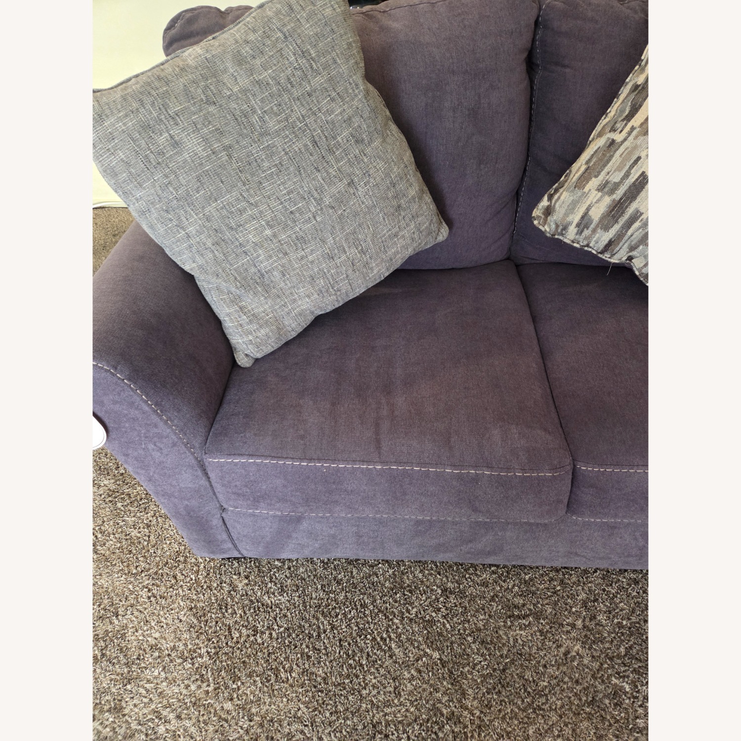Lane Furniture Dark Gray Fabric 3+ Seater Sofa - image-11