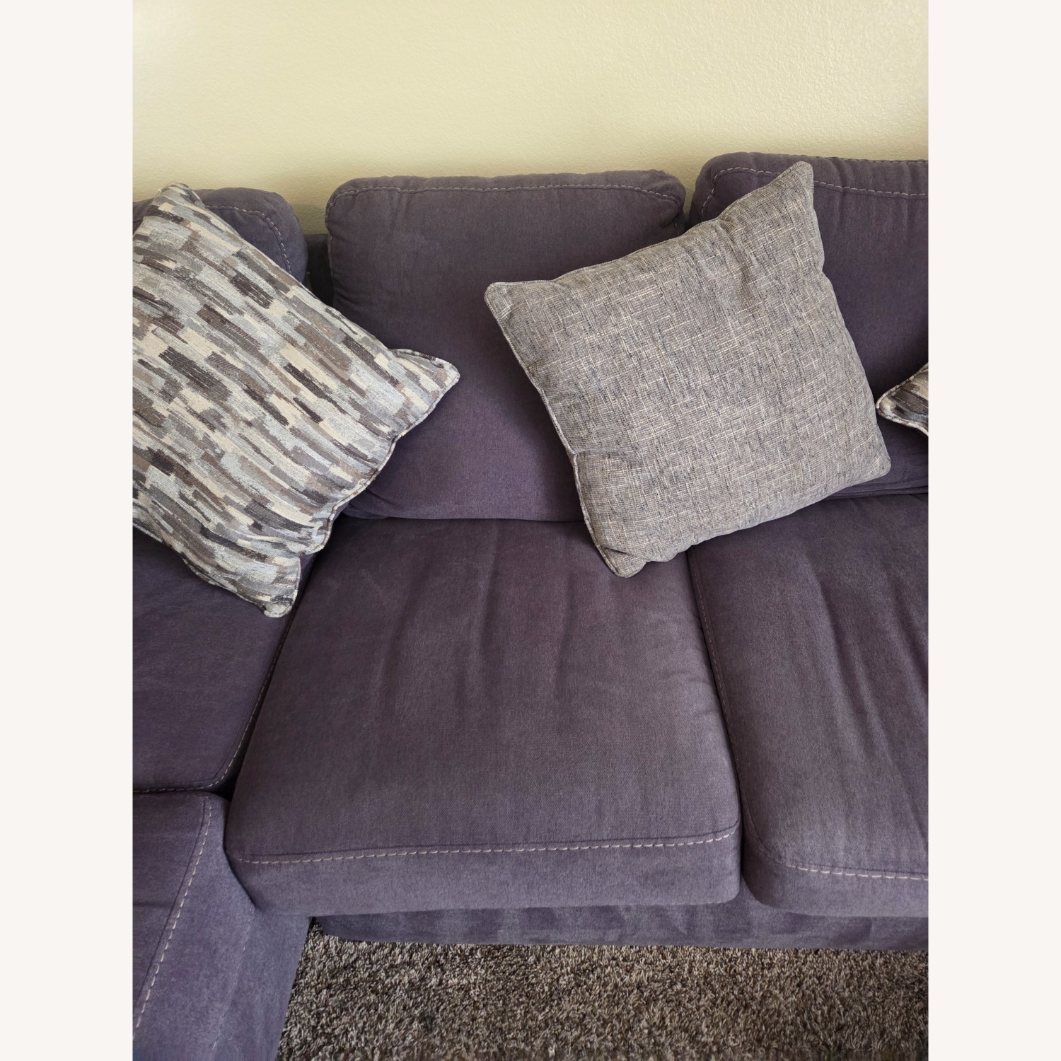 Lane Furniture Dark Gray Fabric 3+ Seater Sofa - image-9