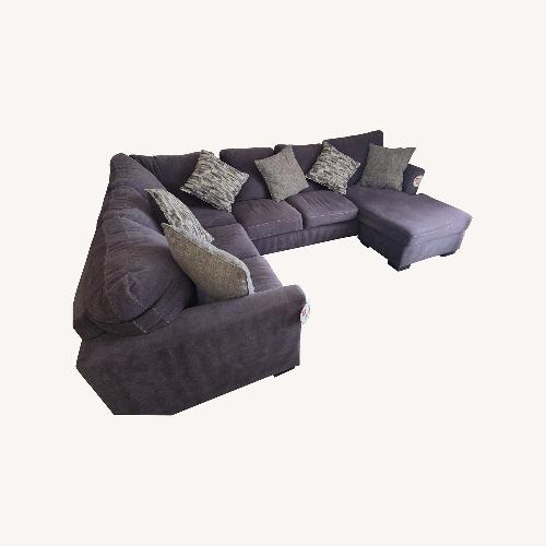 Used Lane Furniture Dark Gray Fabric 3+ Seater Sofa for sale on AptDeco