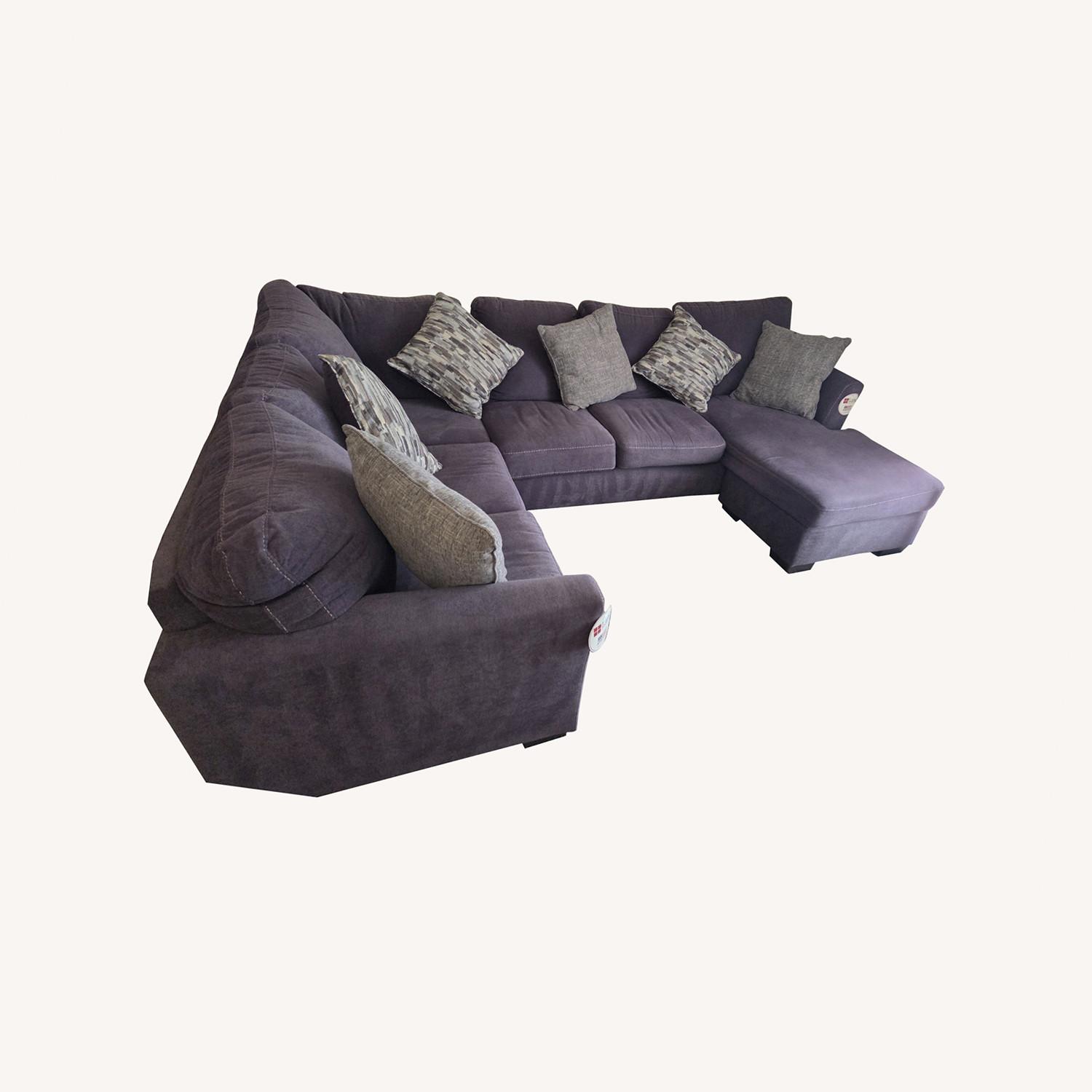 Lane Furniture Dark Gray Fabric 3+ Seater Sofa - image-0