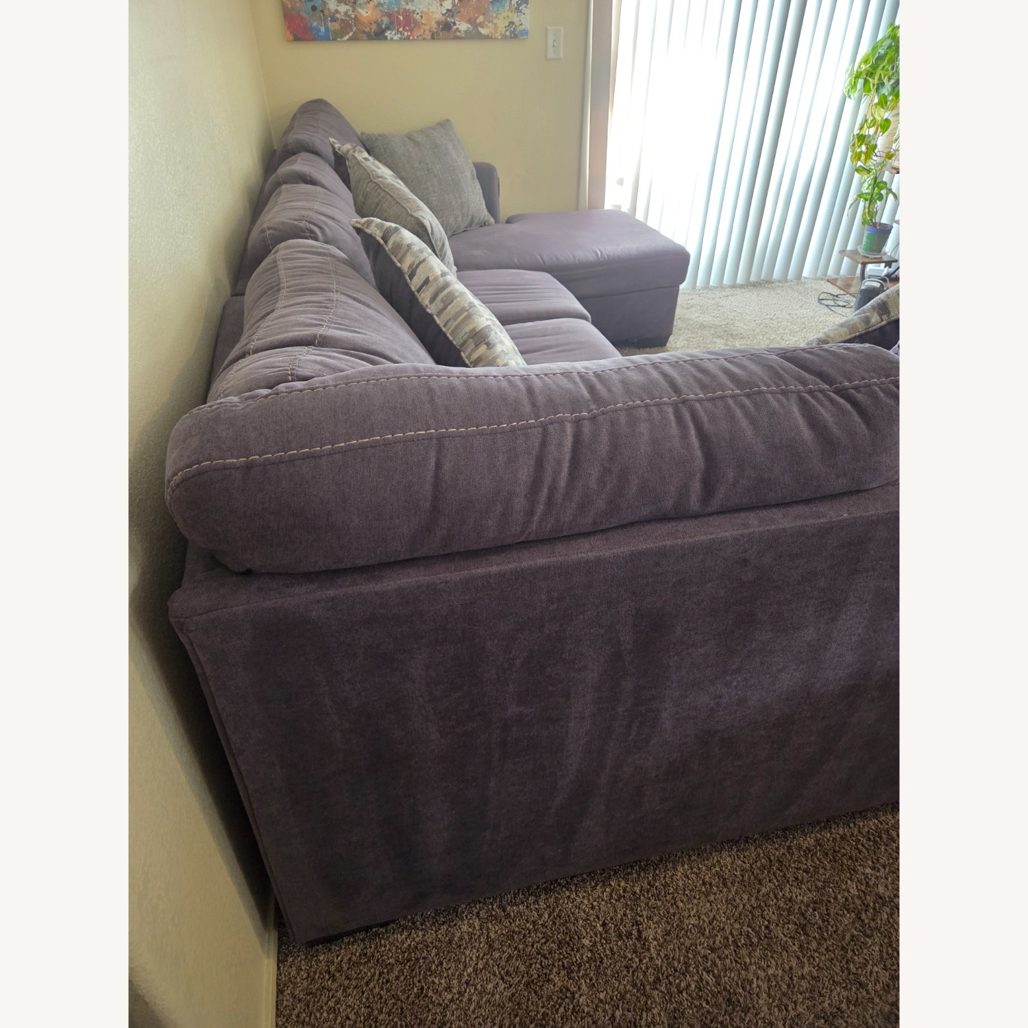 Lane Furniture Dark Gray Fabric 3+ Seater Sofa - image-7