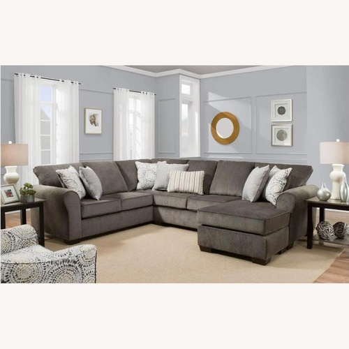 Used Lane Furniture Dark Gray Fabric 3+ Seater Sofa for sale on AptDeco