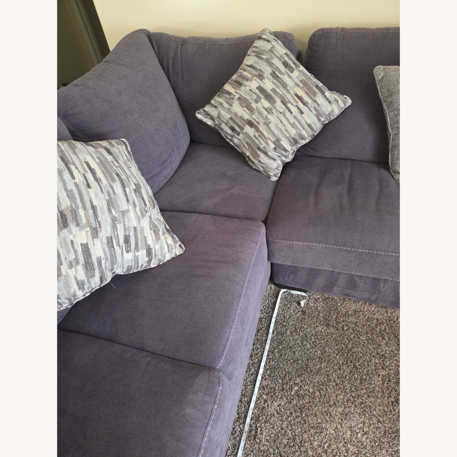 Lane Furniture Dark Gray Fabric 3+ Seater Sofa - image-5