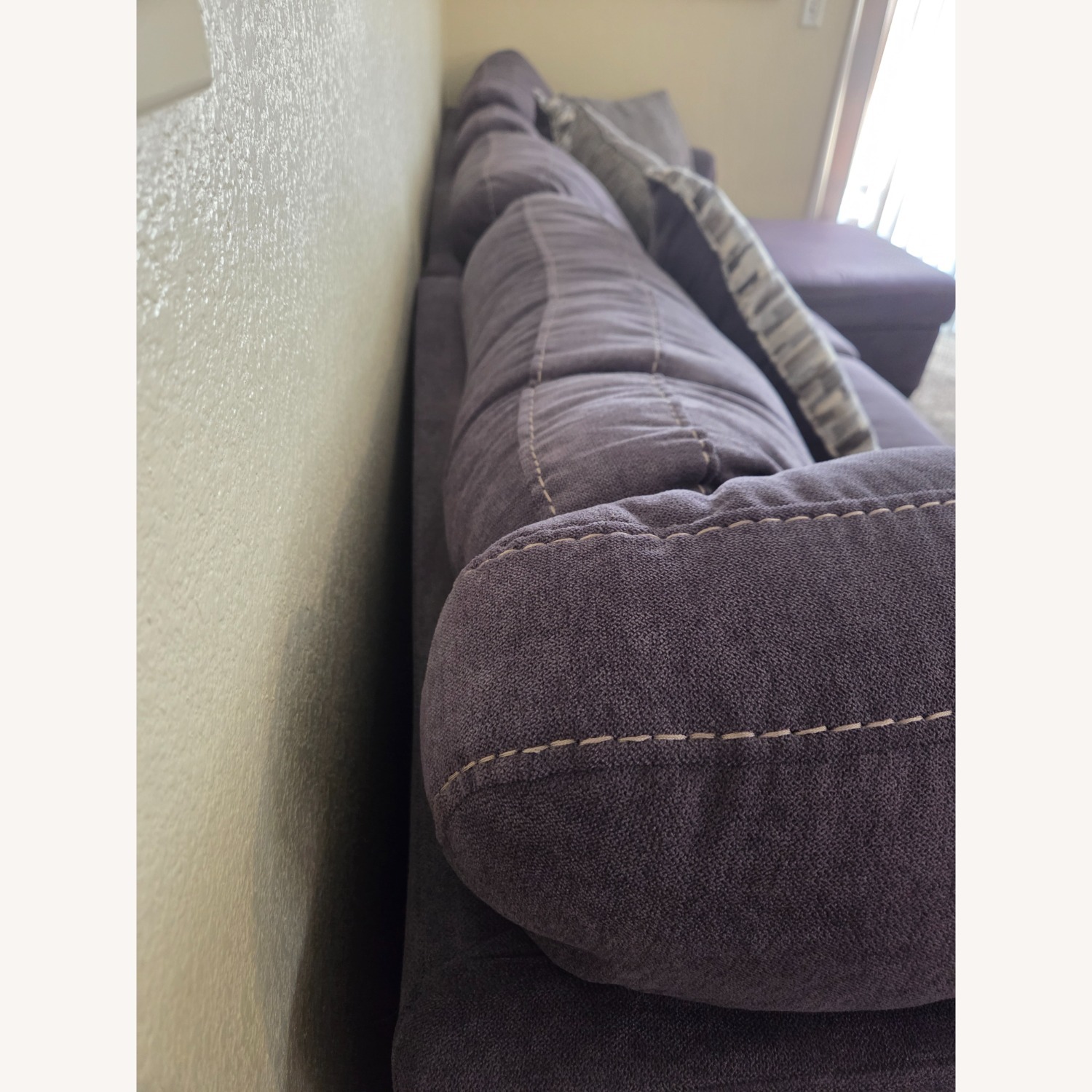 Lane Furniture Dark Gray Fabric 3+ Seater Sofa - image-3