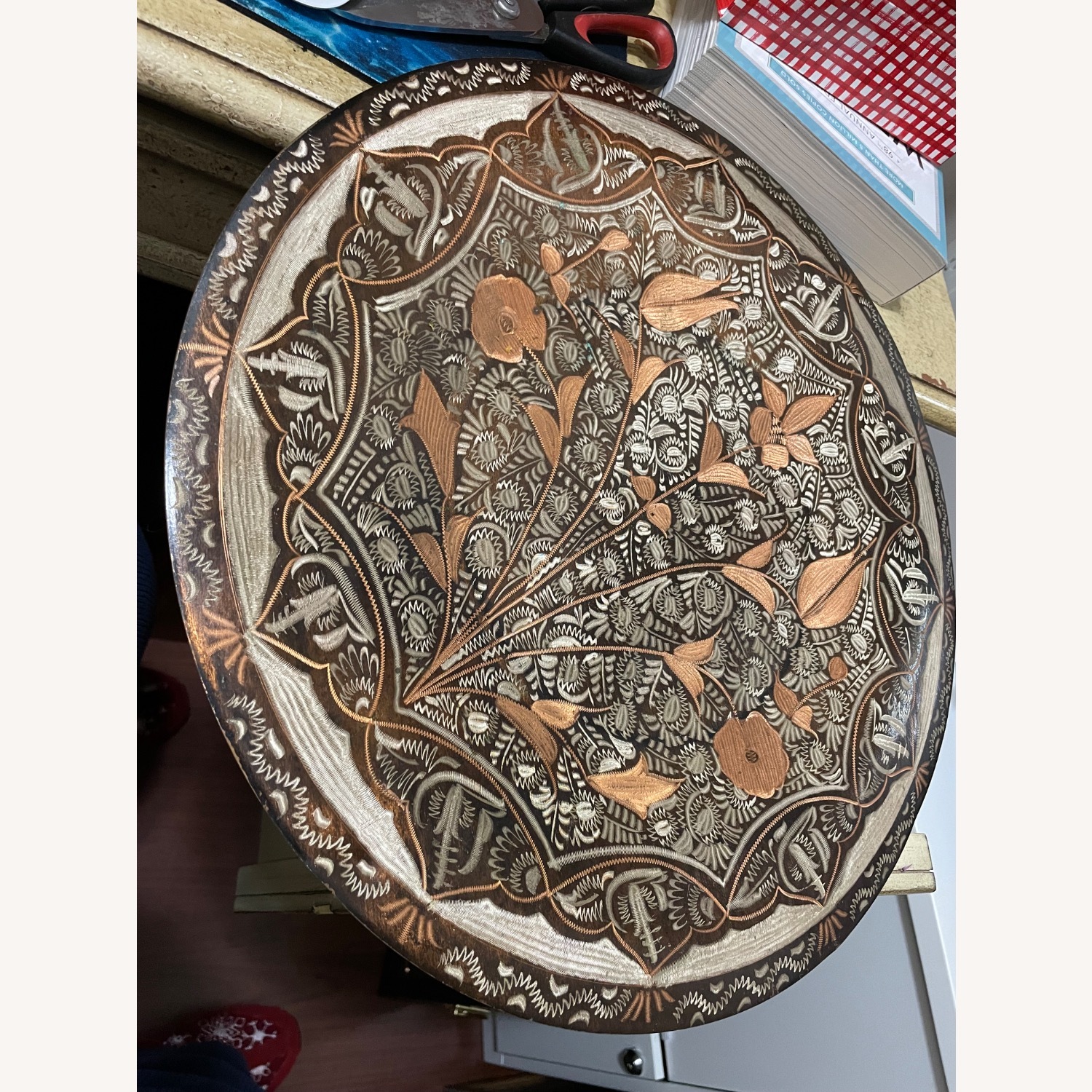 Vintage/Antique Light Brown Brass Décor - image-3