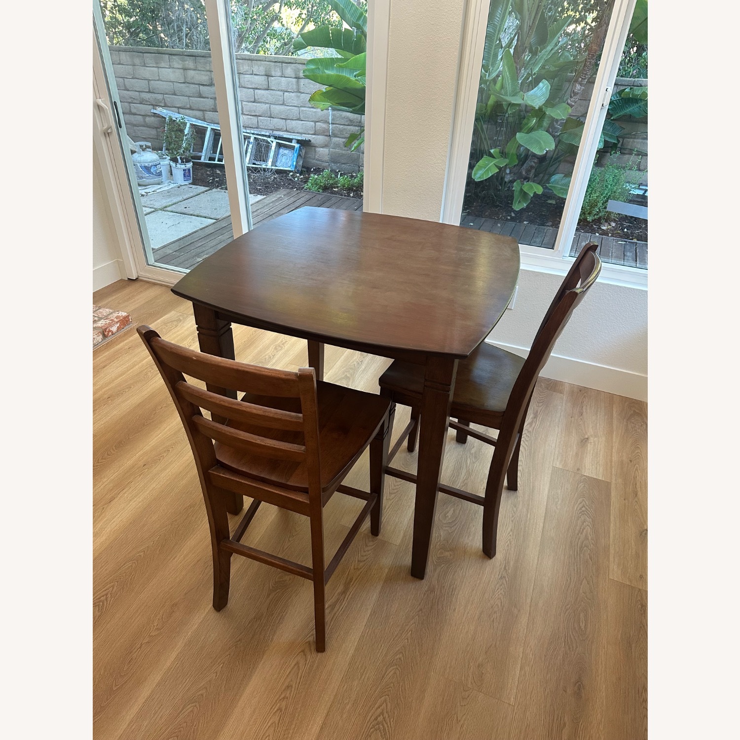 Dark Brown Wood Dining Sets - image-1