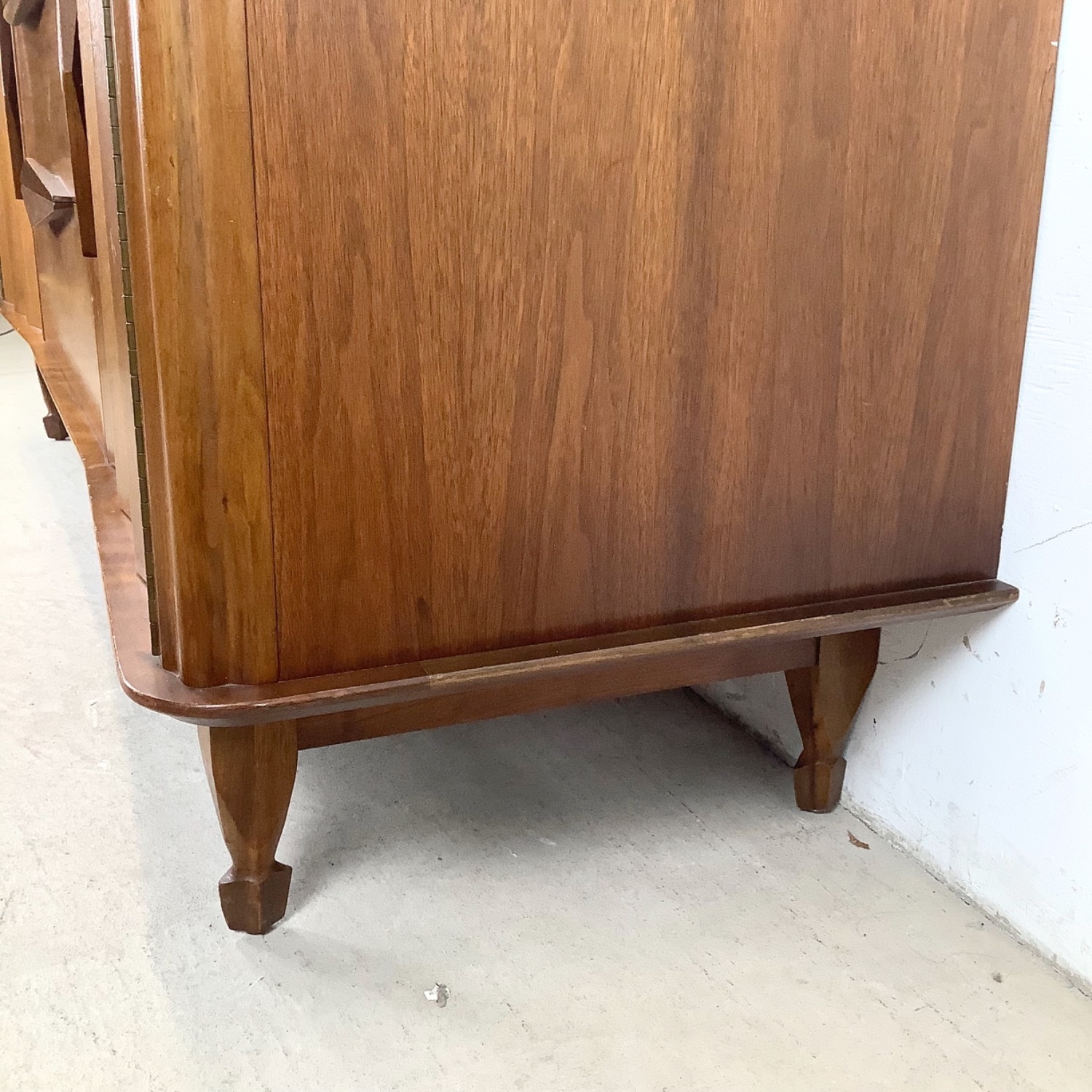 Mid-Century Modern Walnut Dresser w Mirror - image-16