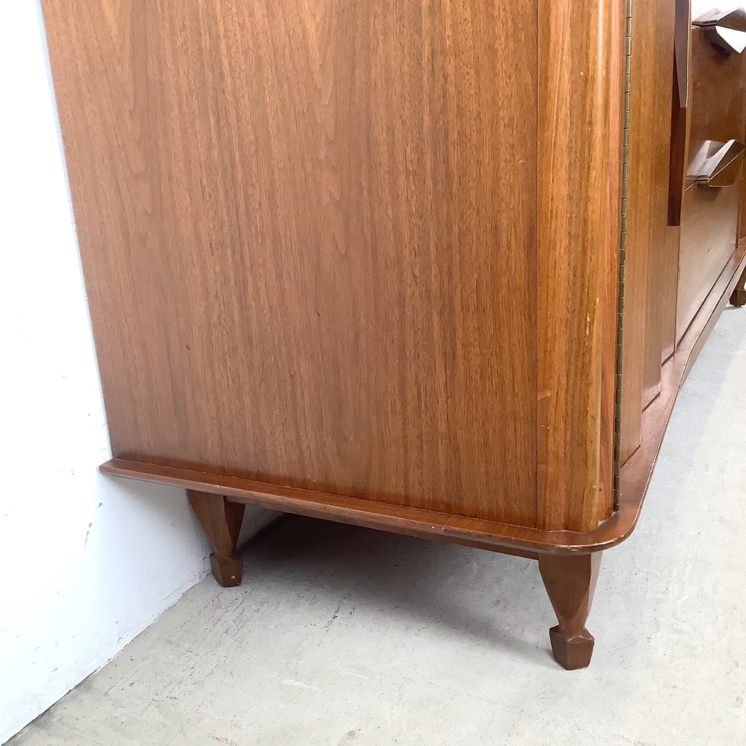 Mid-Century Modern Walnut Dresser w Mirror - image-15