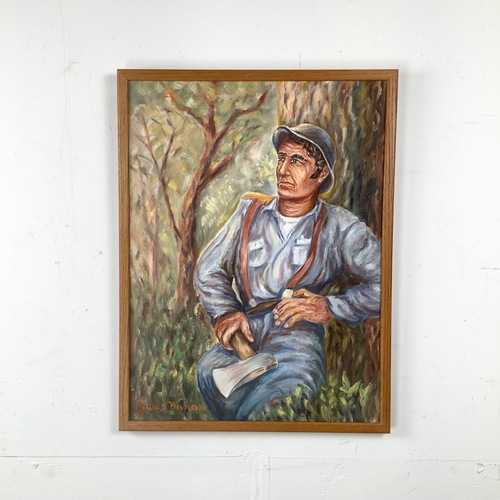 Used 20th Century Figurative Oil Painting for sale on AptDeco