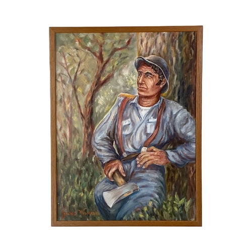 Used 20th Century Figurative Oil Painting for sale on AptDeco