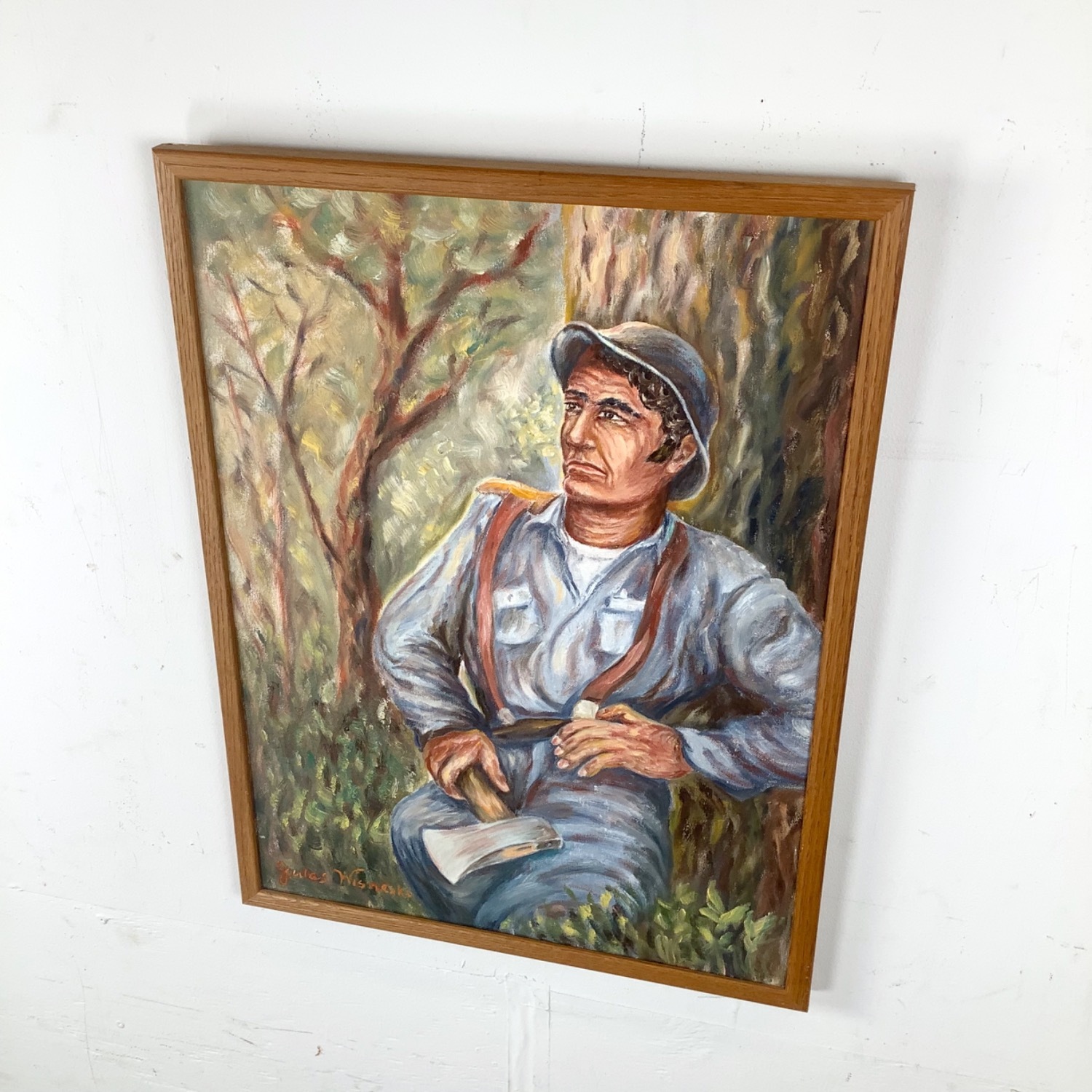 20th Century Figurative Oil Painting - image-2