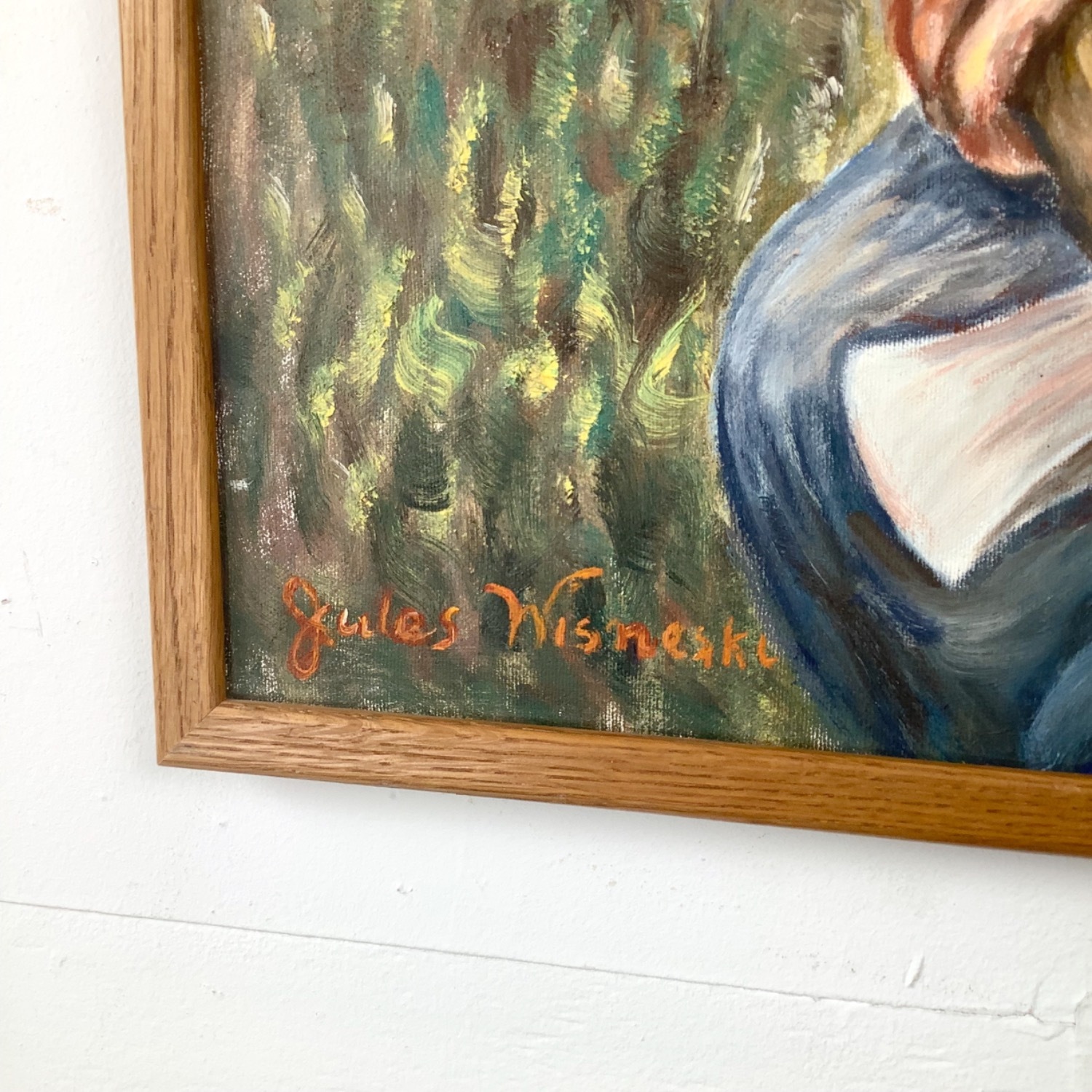 20th Century Figurative Oil Painting - image-9