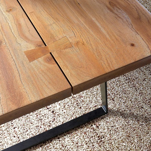 Used Crate & Barrel Yukon Natural Wood Dining Table for sale on AptDeco