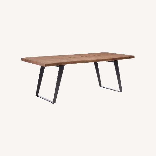 Used Crate & Barrel Yukon Natural Wood Dining Table for sale on AptDeco