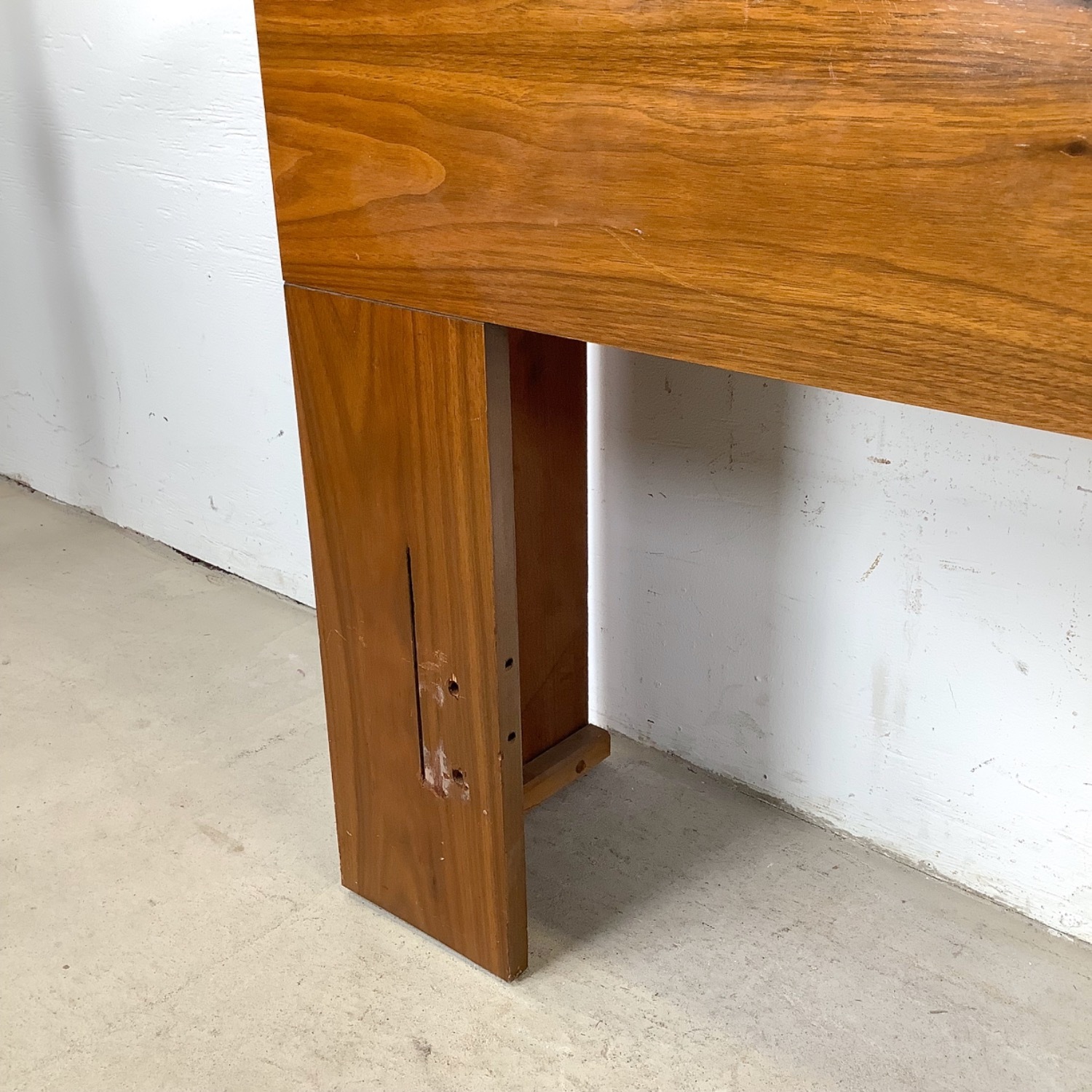 Mid-Century Modern Walnut Storage Headboard - image-7