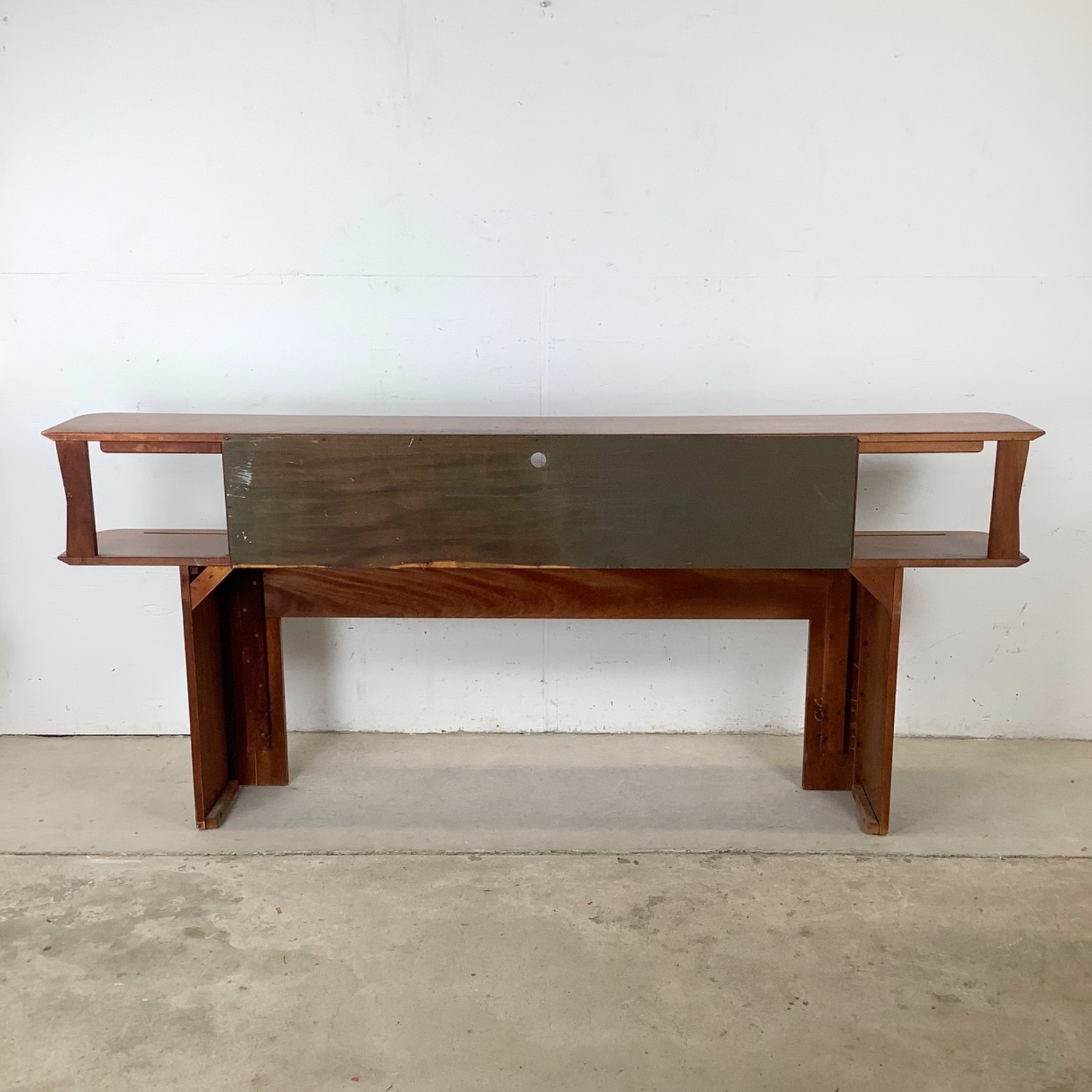 Mid-Century Modern Walnut Storage Headboard - image-15