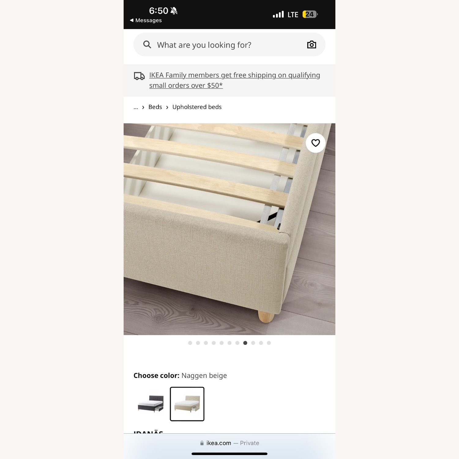 IKEA Idanas Natural Queen Bed - image-5
