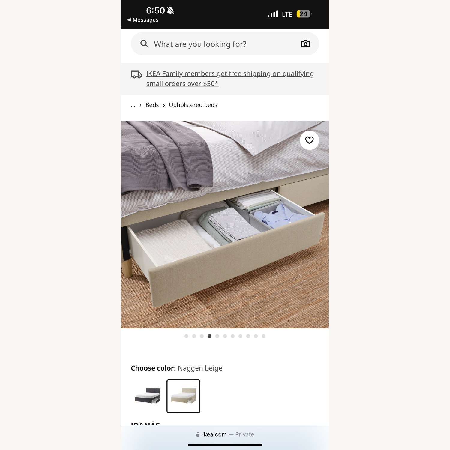 IKEA Idanas Natural Queen Bed - image-3