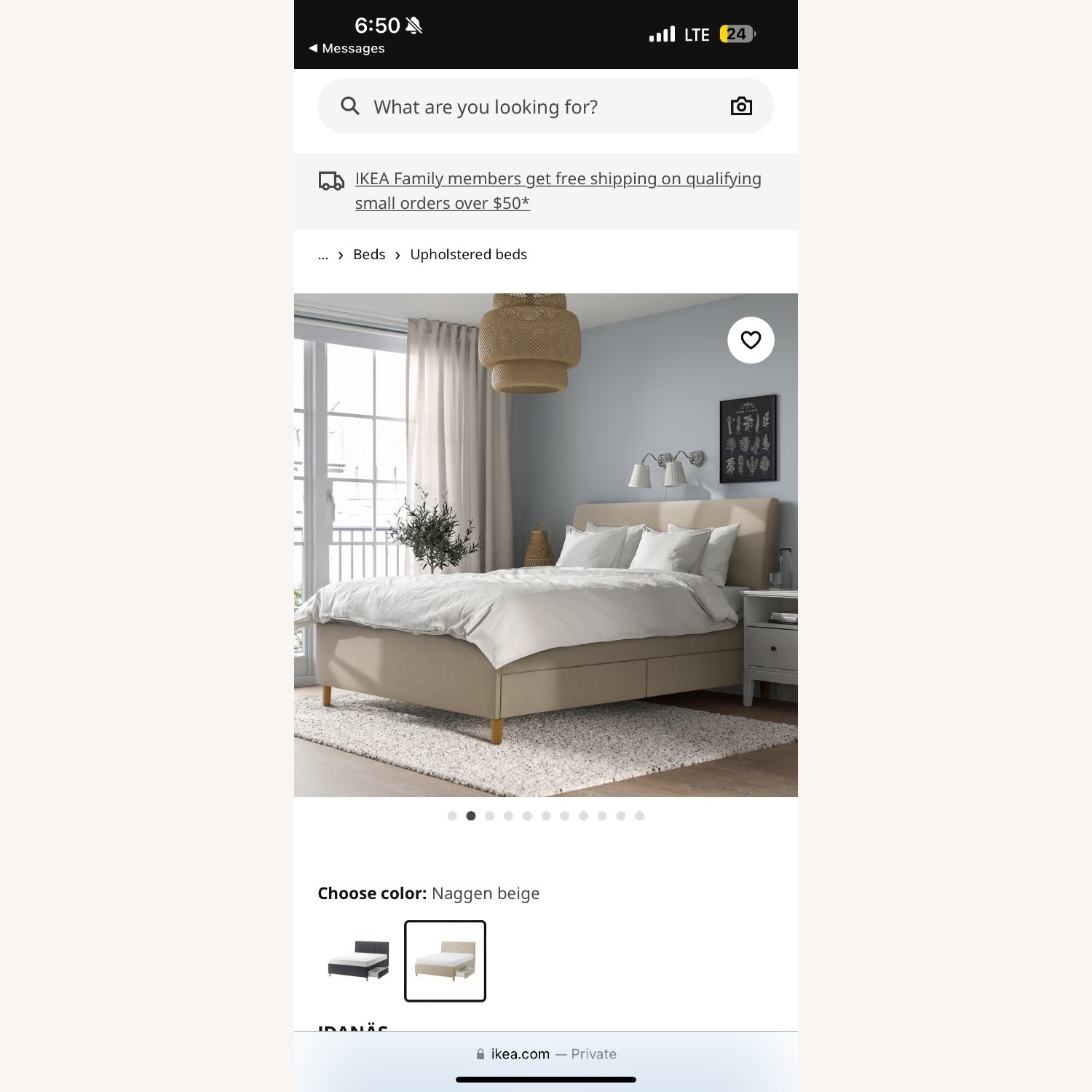 IKEA Idanas Natural Queen Bed - image-2