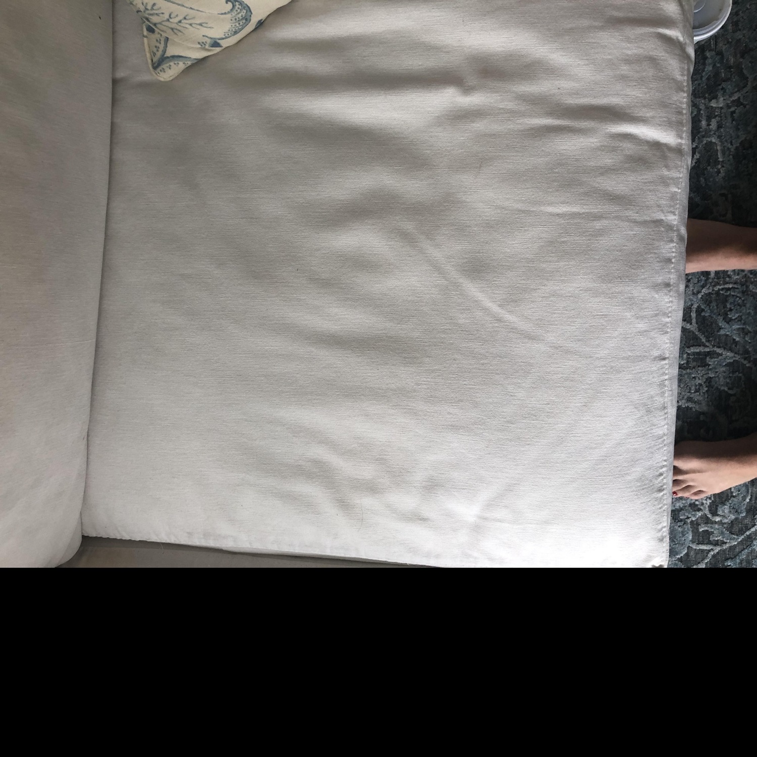 Crate & Barrell Willow Slipcovered Sofa - image-5