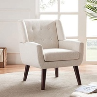 White Fabric Armchair