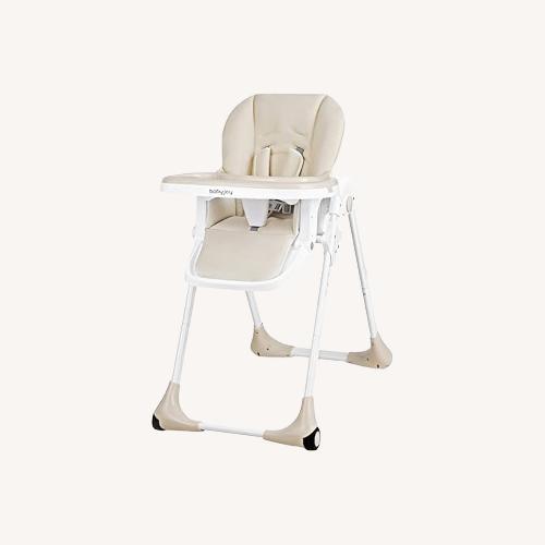 Used Amazon White Faux Leather Play Chair for sale on AptDeco