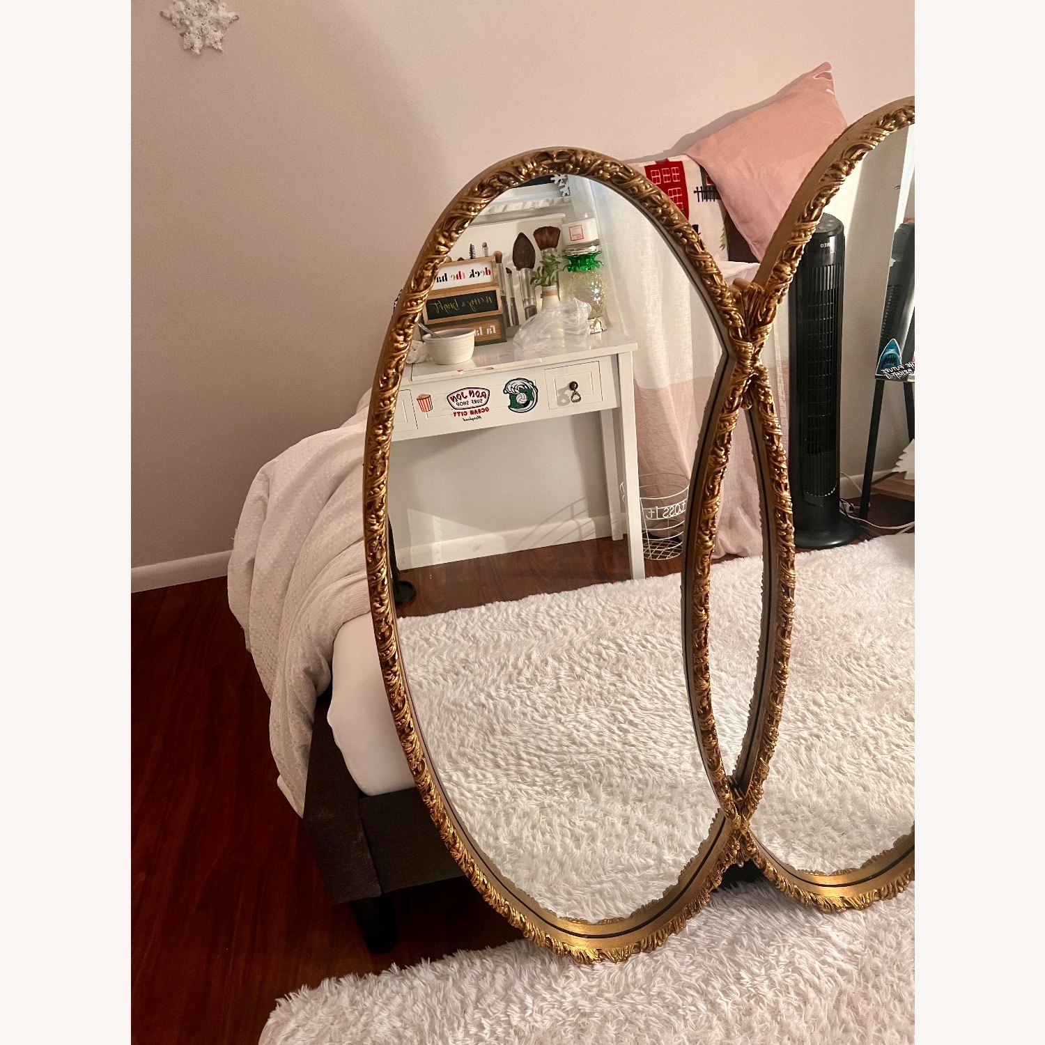 Hotel Regency Style Triple Mirror - image-1