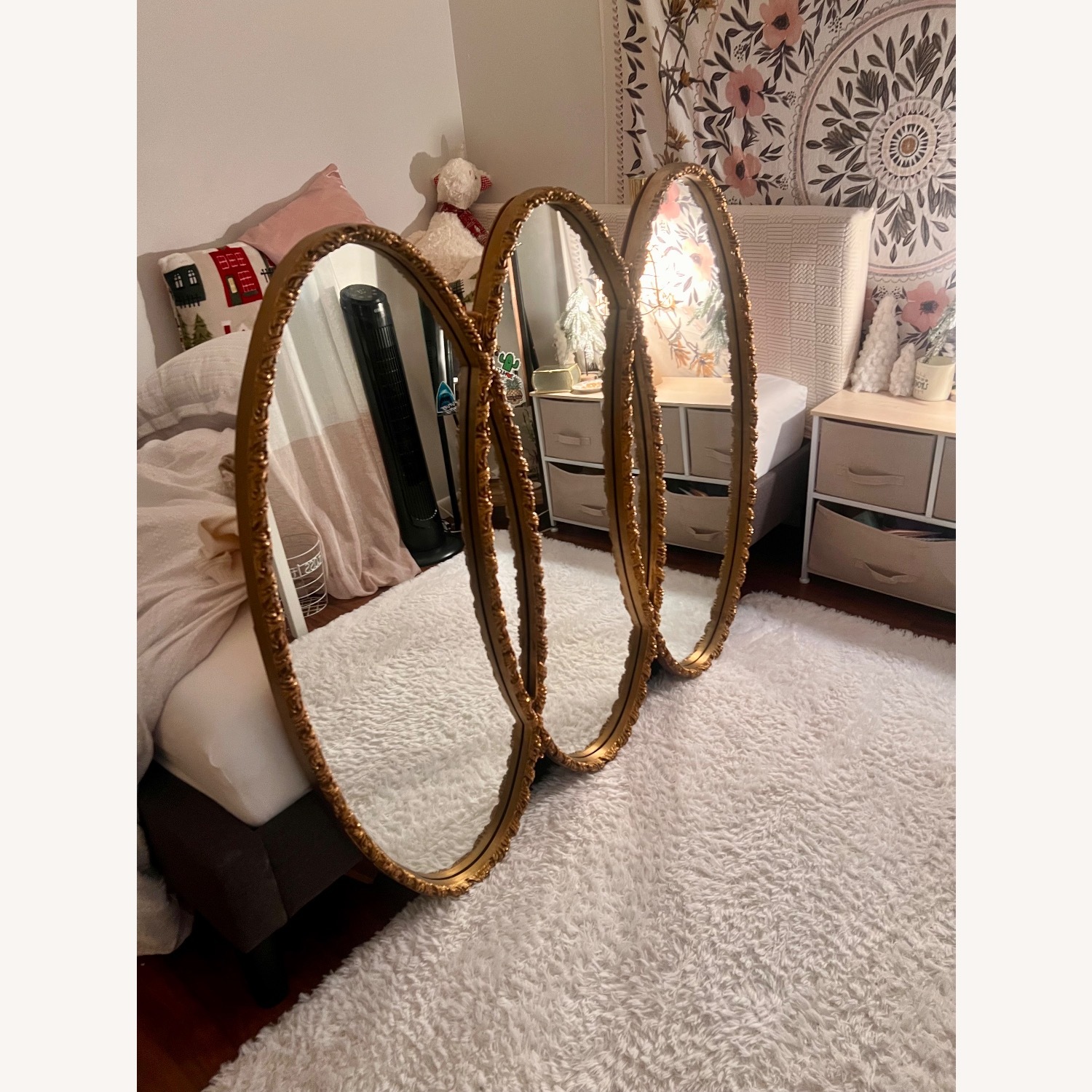 Hotel Regency Style Triple Mirror - image-5