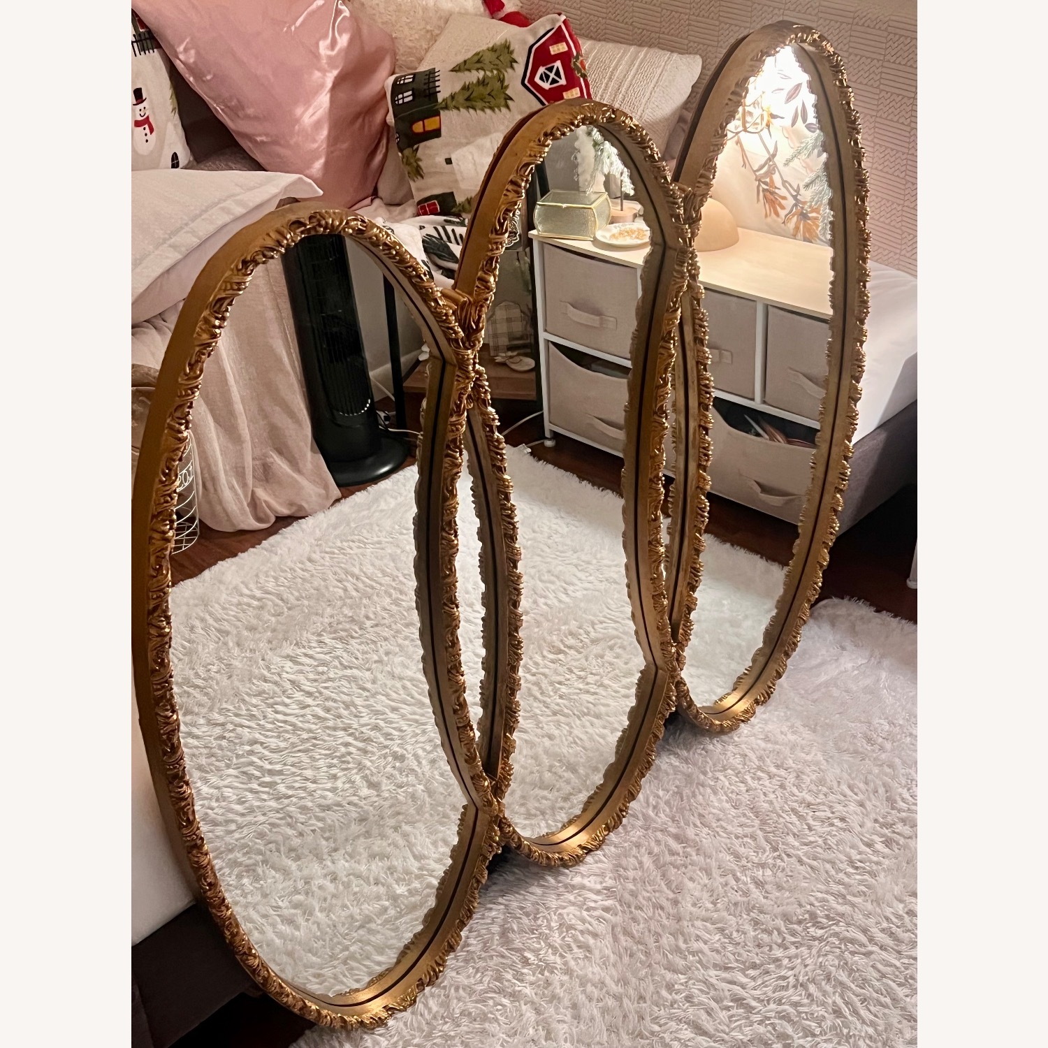 Hotel Regency Style Triple Mirror - image-6