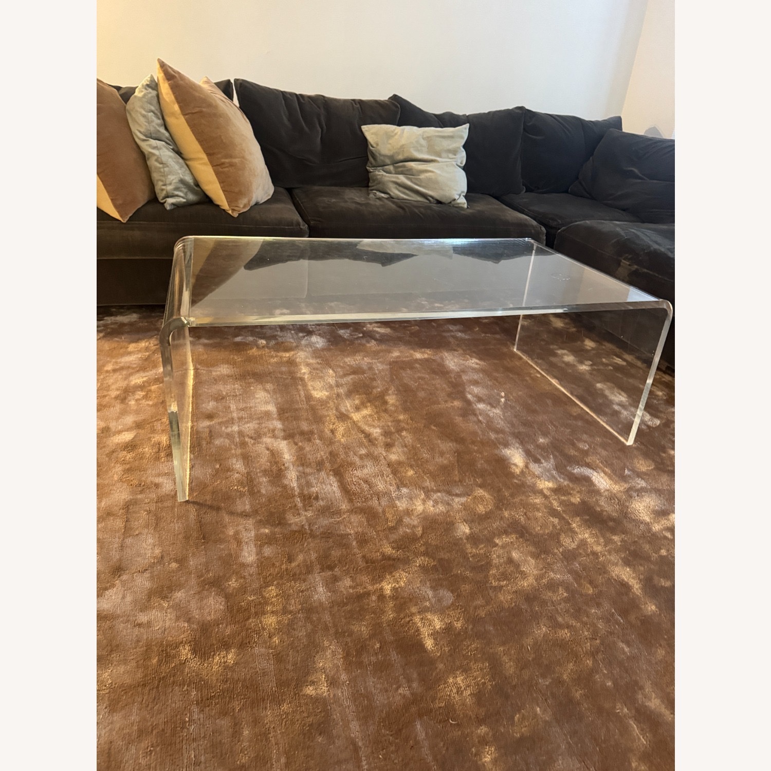 CB2 Peekaboo 44" Acrylic Tall Coffee Table - image-3
