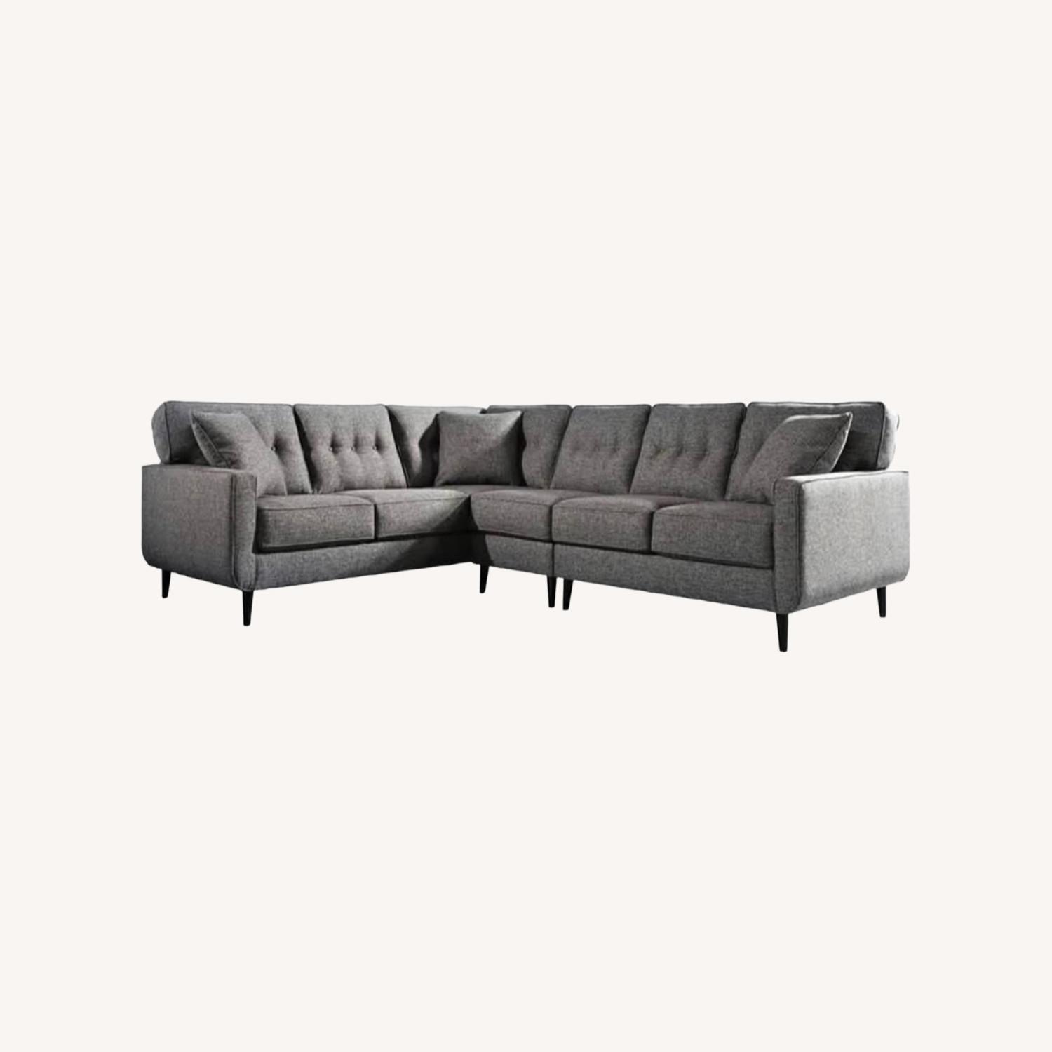 Ashley Furniture Zardoni Dark Gray 2 Piece Sectional - image-0