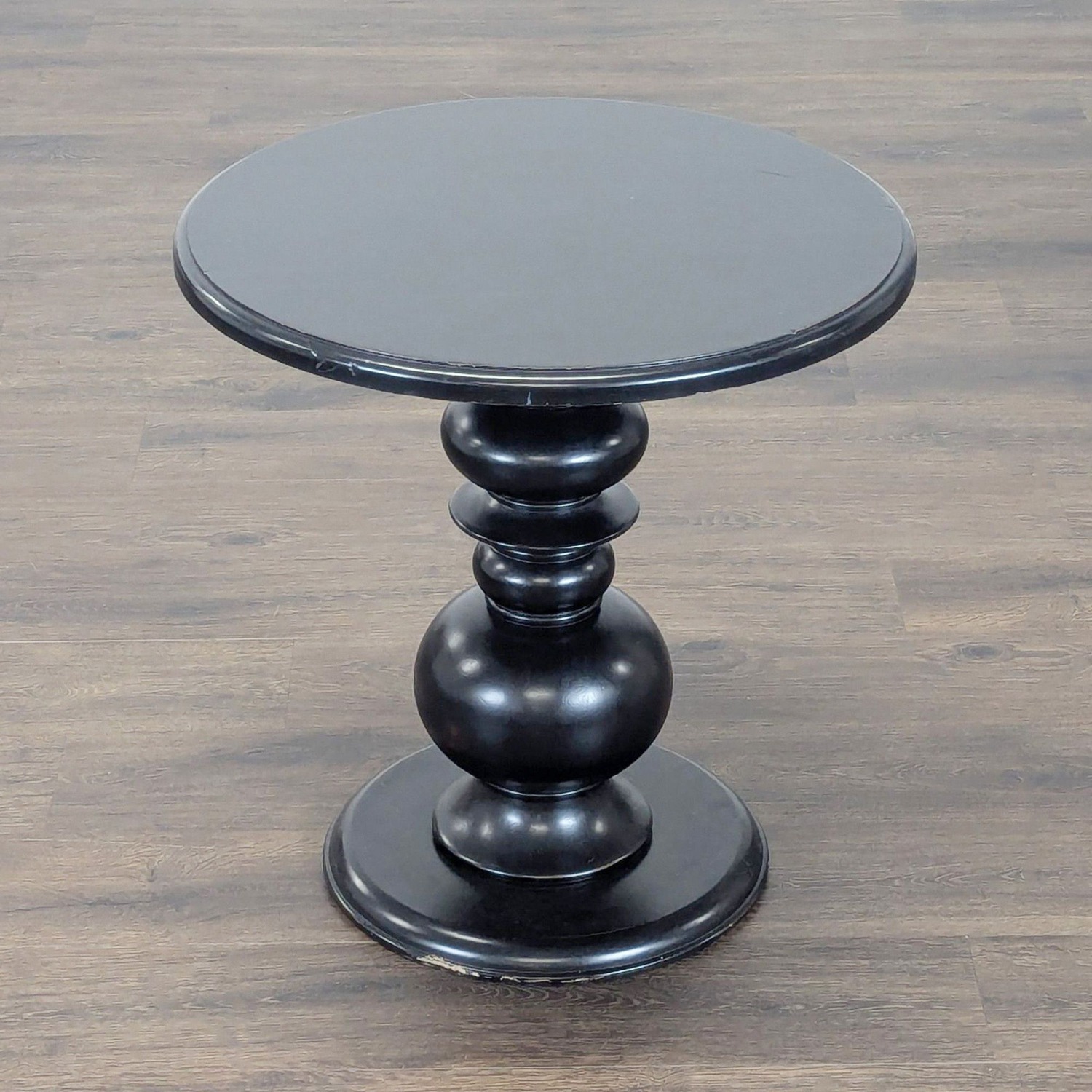 Turned Pedestal End Table - image-1